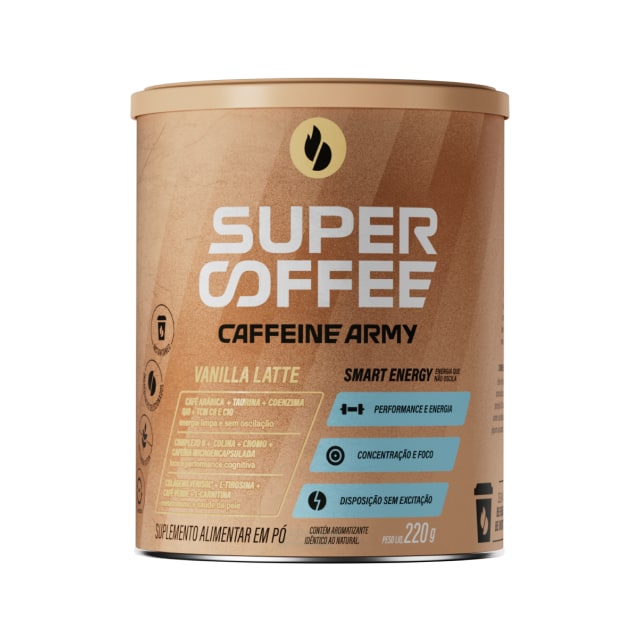 SuperCoffee Caffeine Army Vanilla Latte — 220 g