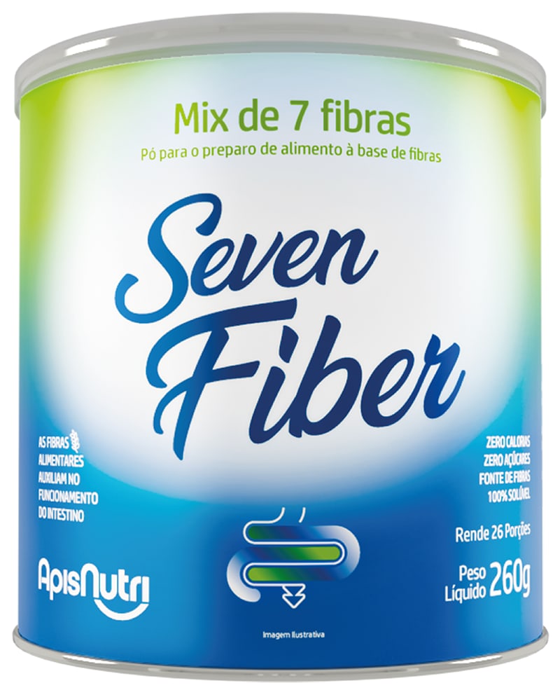 ApisNutri Seven Fiber Mix de 7 Fibras Sem Sabor 260g