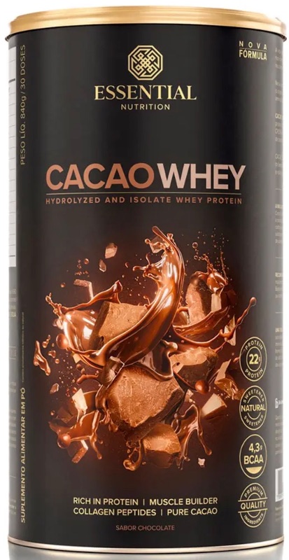 Cacao Whey Essential Nutrition Chocolate — Lata 420 g