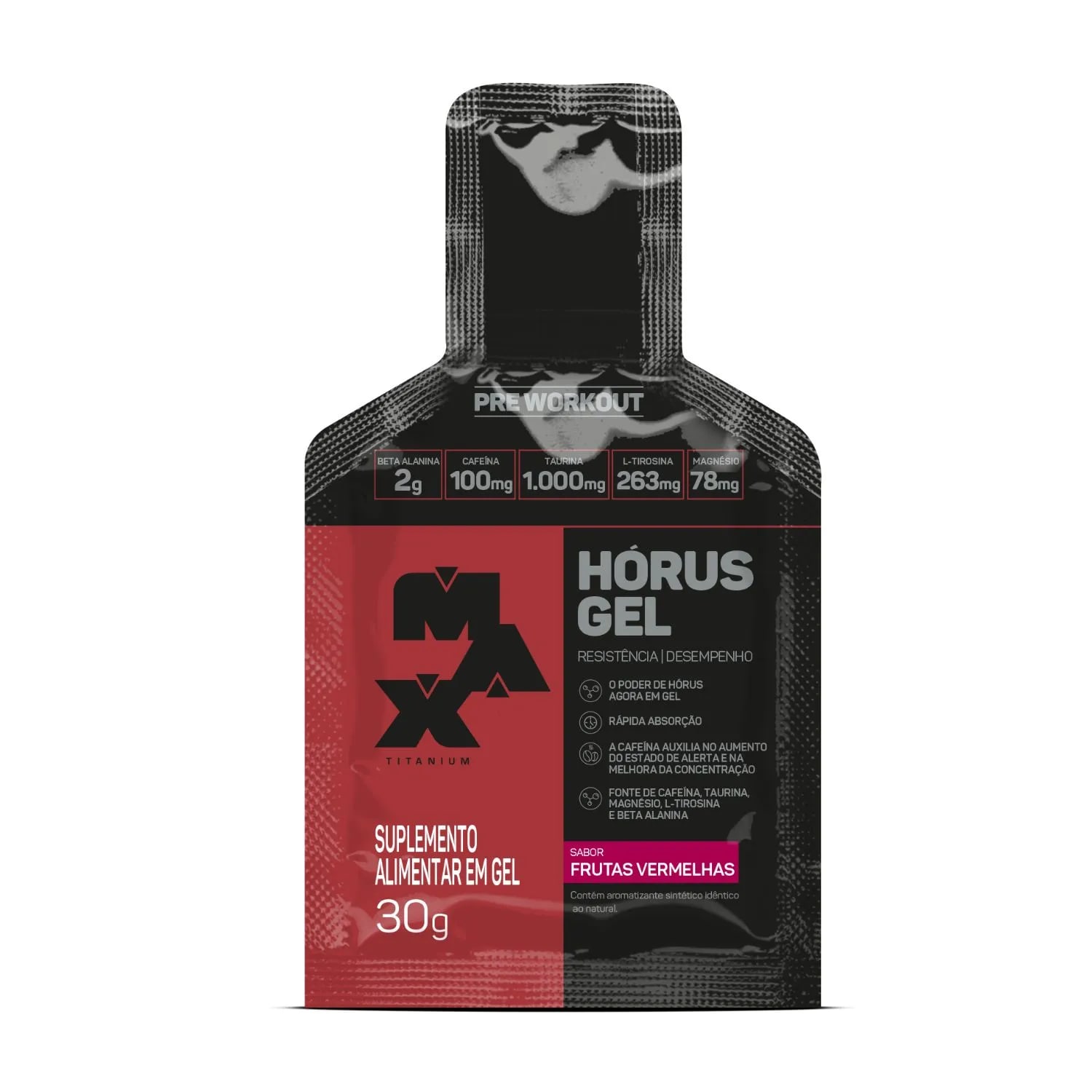Hórus Gel Max Titanium Frutas Vermelhas Sachê 30 g