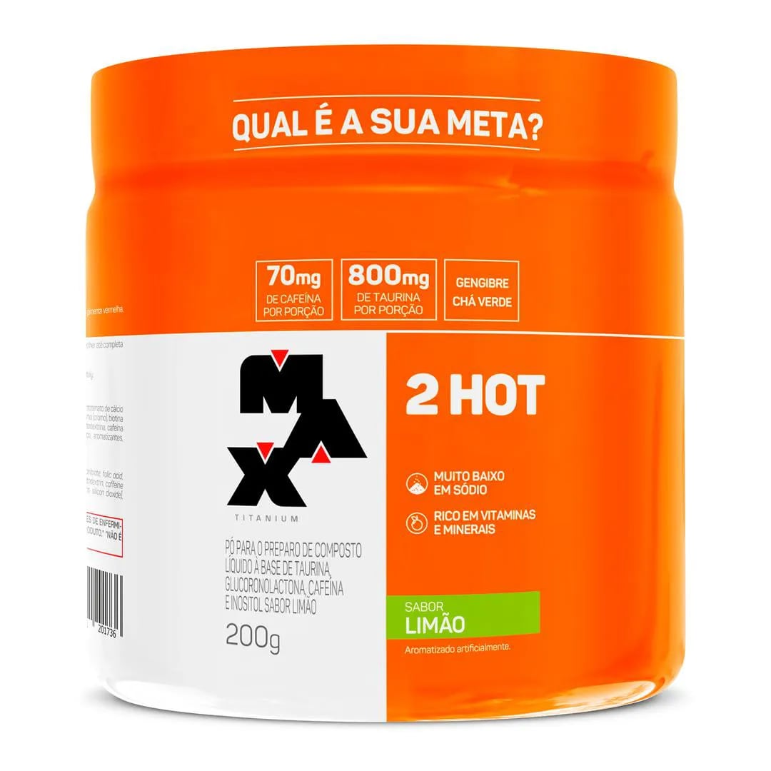 Termogênico 2HOT Max Titanium Limão — 200 g