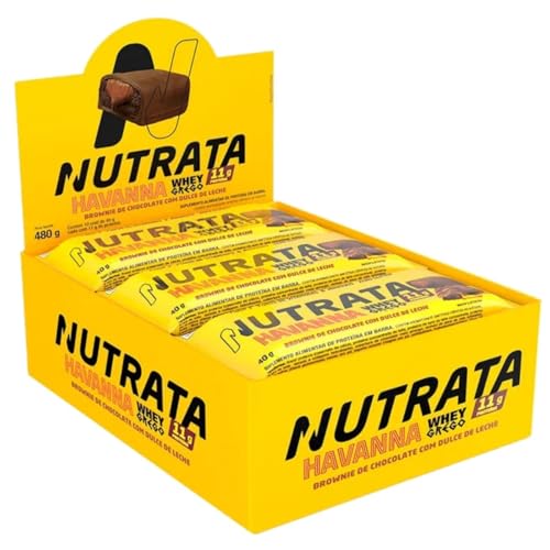 NUTRATA WHEY GREGO HAVANNA 40G DISPLAY C/ 12 BARRAS - BROWNIE DE CHOCOLATE