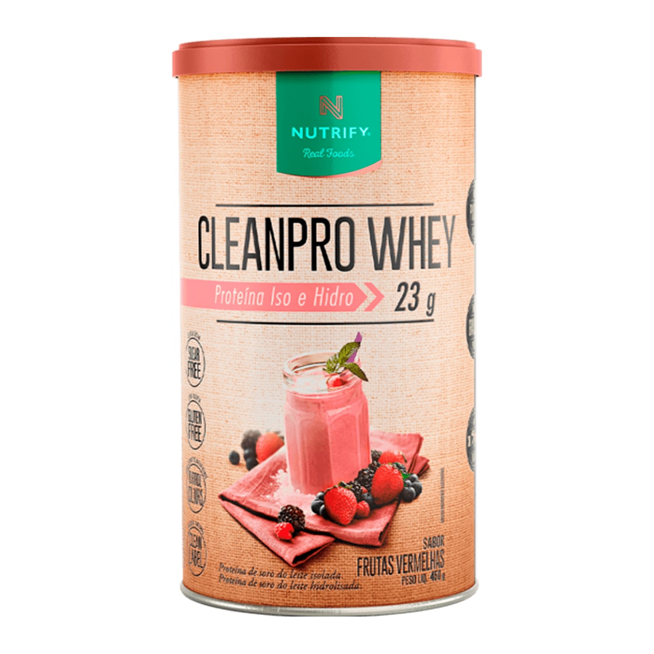 Nutrify CleanPro Whey Frutas Vermelhas 450g