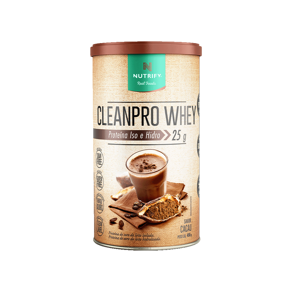 Clean Pro Whey Nutrify 450g Cacau