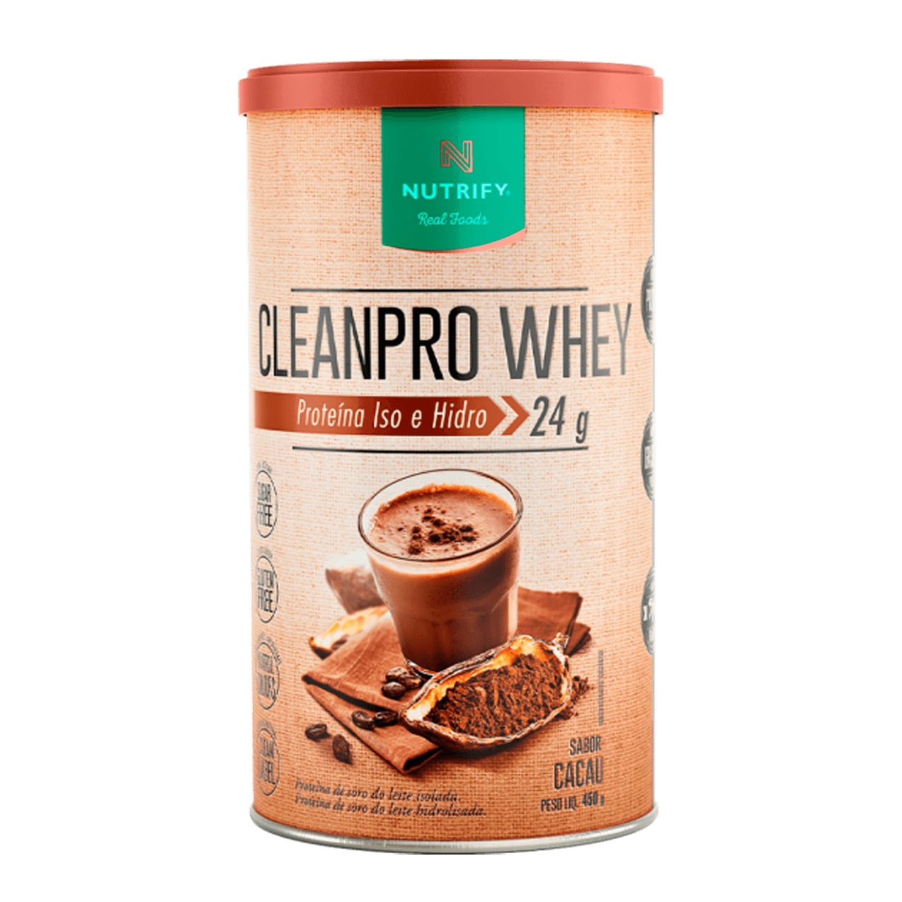 CleanPro Whey Nutrify Cacau — 450 g