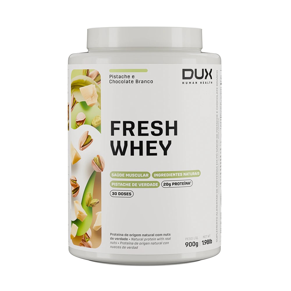 DUX FreshWhey Pistache e Chocolate Branco 900g