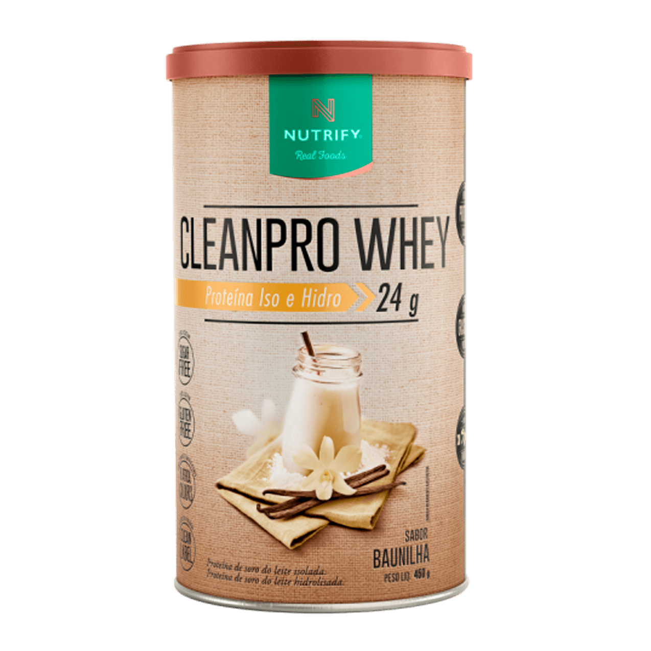 Clean Pro Whey Nutrify 450g Baunilha