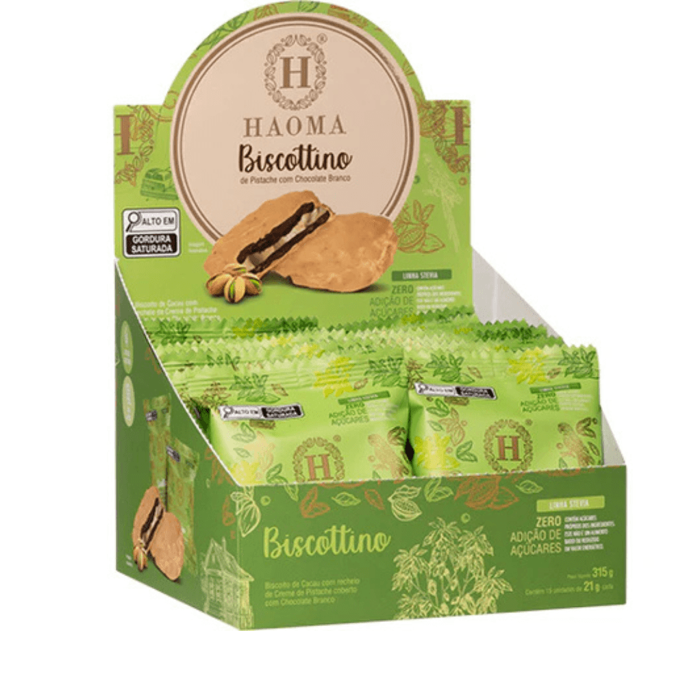 Biscottino Haoma Pistache Com Choc Branc