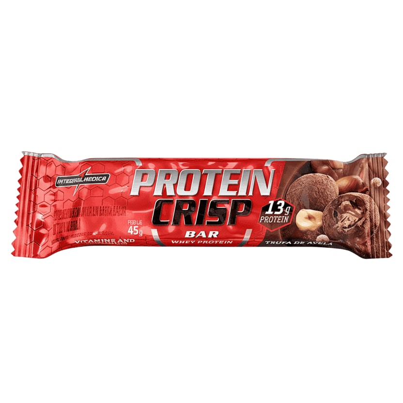 Protein Crisp Bar Integralmedica Trufa de Avelã — Barra 45 g